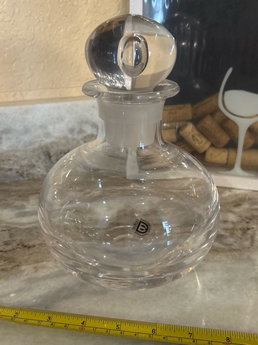 Cystal lead  Round Glass Decanter with Stopper